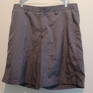 Greg Norman for Tasso Elba‎ Shorts Mens 36 Charcoal Grey Performance Chino Golf